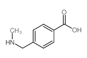 4-[(Methylamino)methyl]benzoic acid Structure