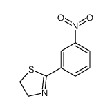 2-(3-nitrophenyl)-4,5-dihydro-1,3-thiazole结构式