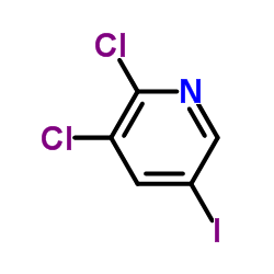 2,3-二氯-5-碘吡啶结构式