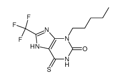 3-pentyl-6-thioxo-8-(trifluoromethyl)-1,3,6,7-tetrahydro-2H-purin-2-one Structure
