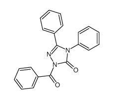 2-benzoyl-4,5-diphenyl-2,4-dihydro-[1,2,4]triazol-3-one Structure