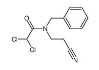 N-benzyl-N-dichloroacetyl-β-alanine nitrile Structure