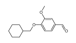 4-cyclohexylmethoxy-3-methoxybenzaldehyde结构式