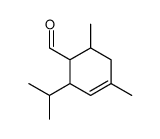 2-isopropyl-4,6-dimethyl-cyclohex-3-enecarbaldehyde结构式