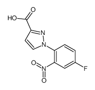 1-(4-Fluoro-2-nitrophenyl)-1H-pyrazole-3-carboxylic acid结构式