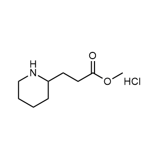 3-(哌啶-2-基)丙酸甲酯盐酸盐结构式