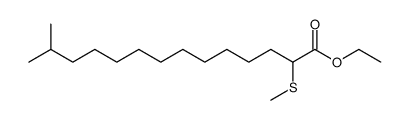ethyl 13-methyl-2-(methylthio)tetradecanoate结构式