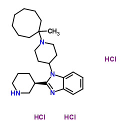 1-(1-(1-甲基环辛基)哌啶-4-基)-2-(哌啶-3-基)-1H-苯并[d]咪唑三盐酸盐图片