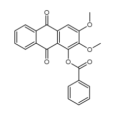 1-benzoyloxy-2,3-dimethoxy-anthraquinone结构式