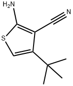 2-氨基-4-叔-丁基噻吩-3-甲腈结构式