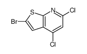2-bromo-4,6-dichlorothieno[2,3-b]pyridine结构式