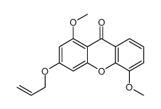 1,5-dimethoxy-3-prop-2-enoxyxanthen-9-one Structure