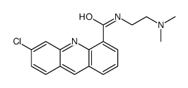 6-chloro-N-[2-(dimethylamino)ethyl]acridine-4-carboxamide结构式