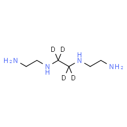 Triethylenetetramine-d4 Tetrahydrochoride Structure