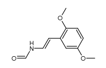 (E)-N-[2-(2,5-dimethoxyphenyl)ethenyl] formamide结构式