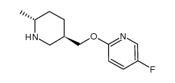 5-fluoro-2-((3R,6R)-6-methyl-piperidin-3-ylmethoxy)pyridine结构式