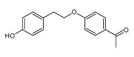 1-[4-[2-(4-hydroxyphenyl)ethoxy]phenyl]ethanone结构式
