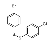 1-bromo-4-[(4-chlorophenyl)disulfanyl]benzene结构式