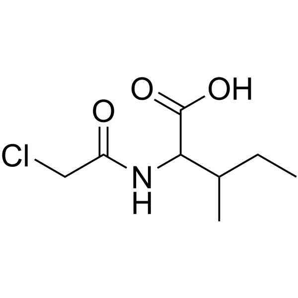 chloroacetyl-dl-isoleucine Structure