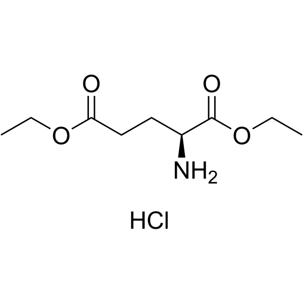 L-谷氨酸二乙酯盐酸盐结构式
