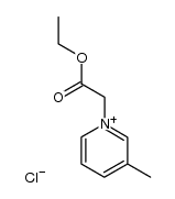 1-ethoxycarbonylmethyl-3-methyl-pyridinium, chloride Structure
