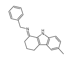 1-benzylimino-6-methyl-1,2,3,4-tetrahydrocarbazole结构式