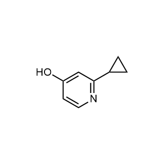 2-环丙基吡啶-4-醇结构式