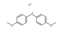 bis(4-methoxyphenyl)iodonium fluoride Structure