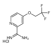 4-(2,2,2-三氟乙氧基)吡啶甲酰胺盐酸盐结构式