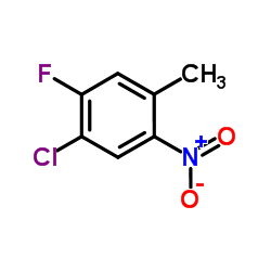 2-硝基-4-氯-5-氟甲苯结构式