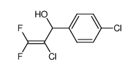 2-chloro-1-(4-chlorophenyl)-3,3-difluoro-2-propen-1-ol结构式