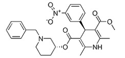 (3R,4'S)-贝尼地平盐酸盐结构式