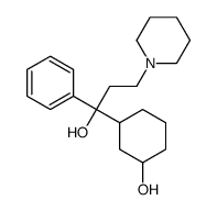3-(1-hydroxy-1-phenyl-3-piperidin-1-ylpropyl)cyclohexan-1-ol结构式