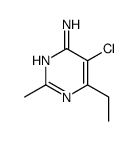 5-chloro-6-ethyl-2-methylpyrimidin-4-amine结构式
