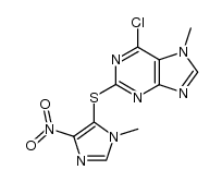 6-chloro-7-methyl-2-(1-methyl-4-nitroimidazol-5-ylthio)purine Structure