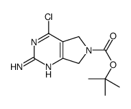 tert-butyl 2-amino-4-chloro-5H-pyrrolo[3,4-d]pyrimidine-6(7H)-carboxylate结构式