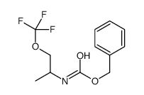 Benzyl [1-(trifluoromethoxy)-2-propanyl]carbamate Structure