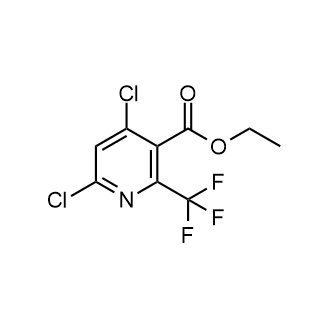 4,6-二氯-2-(三氟甲基)烟酸乙酯结构式