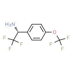 (1R)-2,2,2-TRIFLUORO-1-[4-(TRIFLUOROMETHOXY)PHENYL]ETHYLAMINE Structure