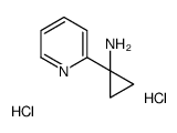 1-(2-吡啶基)环丙胺二盐酸盐结构式