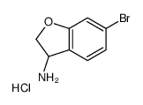 6-溴-2,3-二氢苯并呋喃-3-胺盐酸盐结构式