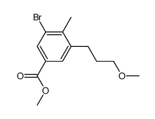 methyl 3-bromo-5-(3-methoxypropyl)-4-methylbenzoate Structure