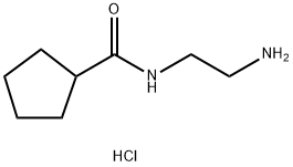 N-(2-氨基乙基)环戊烷甲酰胺盐酸盐结构式