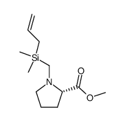 methyl ((allyldimethylsilyl)methyl)-L-prolinate Structure