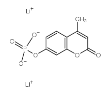 4-甲基伞形磷酸酯,二锂盐结构式