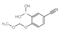 (5-氰基-2-(甲氧基甲氧基)苯基)硼酸结构式