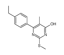 6-(4-乙基苯基)-5-甲基-2-(甲基硫代)嘧啶-4-醇结构式
