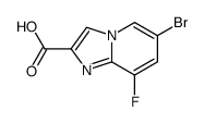 6-溴-8-氟咪唑并[1,2-a]吡啶-2-甲酸结构式