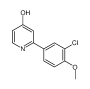 2-(3-chloro-4-methoxyphenyl)-1H-pyridin-4-one Structure
