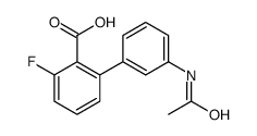 2-(3-acetamidophenyl)-6-fluorobenzoic acid Structure